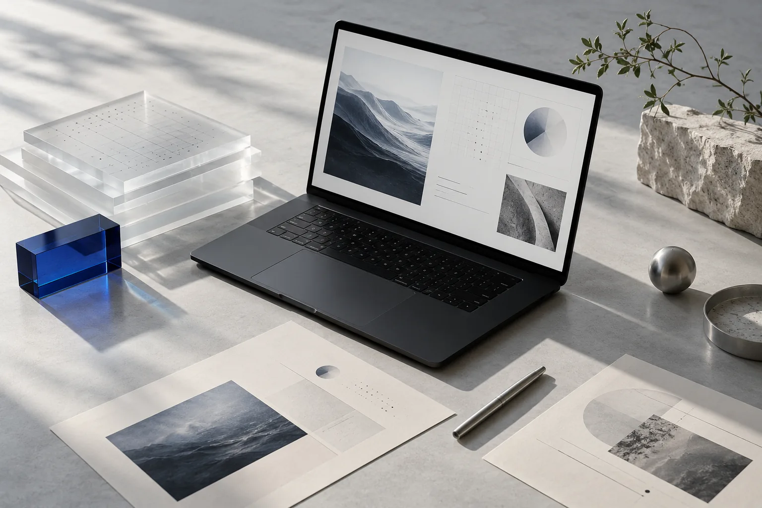 Original conceptual technology workspace